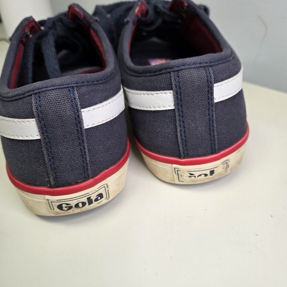 Gola Classic Comet Canvas Sneakers Trainers Men's Blue & White Size 11 - Picture 6 of 12